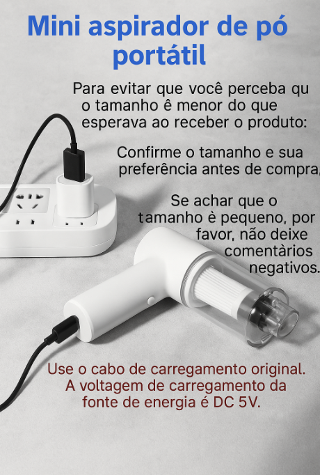 Aspirador de pó portátil 3 EM 1