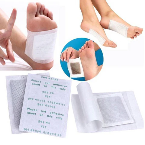 Kit 20 Adesivo Para Os Pés Removedor de Impurezas e Toxinas