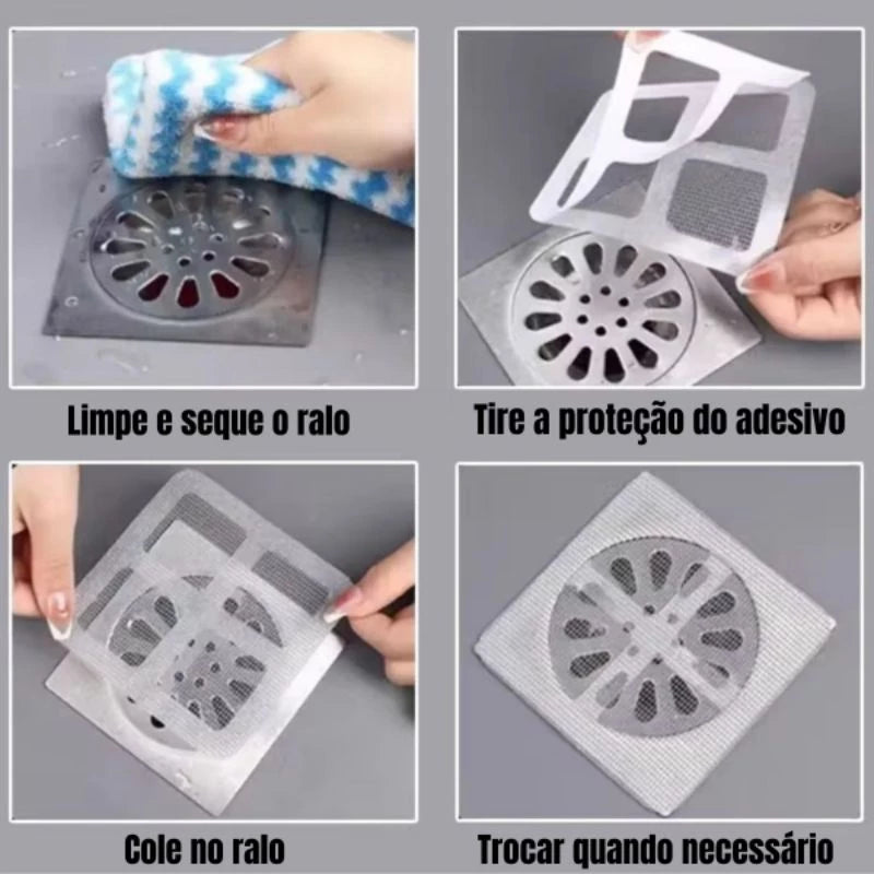 Filtro Protetor de Ralo Anti-Inseto e Cabelos