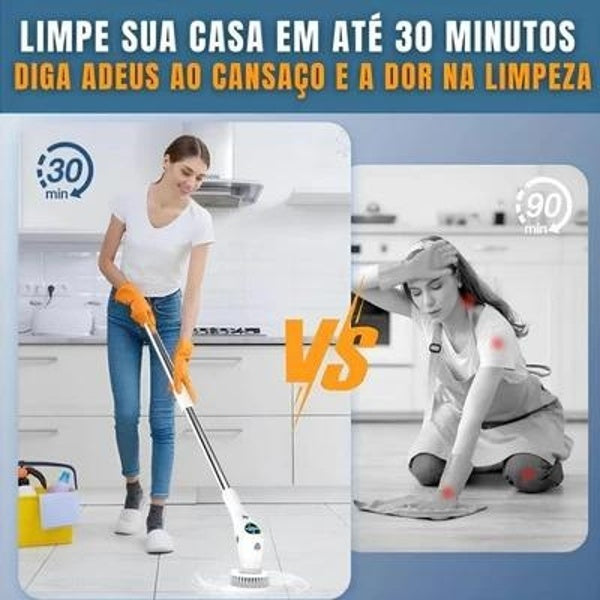 Esfregão Elétrico Sem fio Multiuso