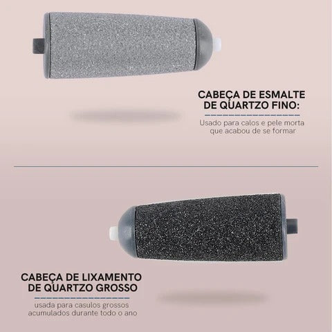 Lixa Elétrica para Calos e Rachaduras - Maxevolution©️