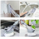 Escova com Dispenser Porta Detergente 2 Em 1