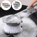 Escova com Dispenser Porta Detergente 2 Em 1