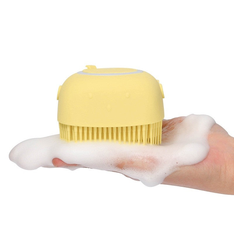 Escova de Silicone 2 em 1 (massagem e banho)
