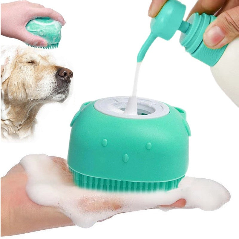 Escova de Silicone 2 em 1 (massagem e banho)
