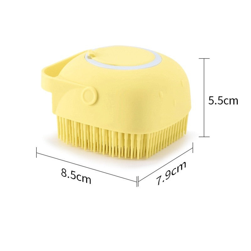 Escova de Silicone 2 em 1 (massagem e banho)